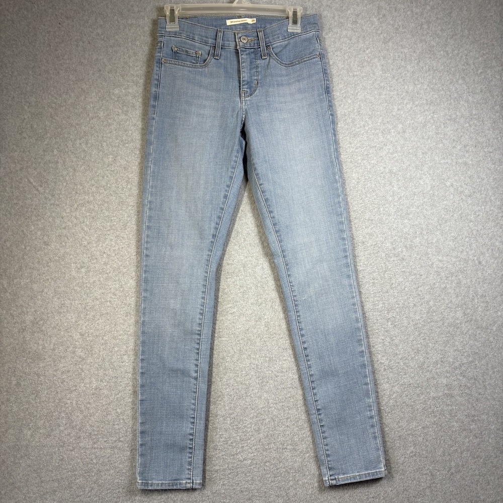 Levis 311 Shaping Skinny Jeans Womens 26 Light Blue‎ Stretch Denim
